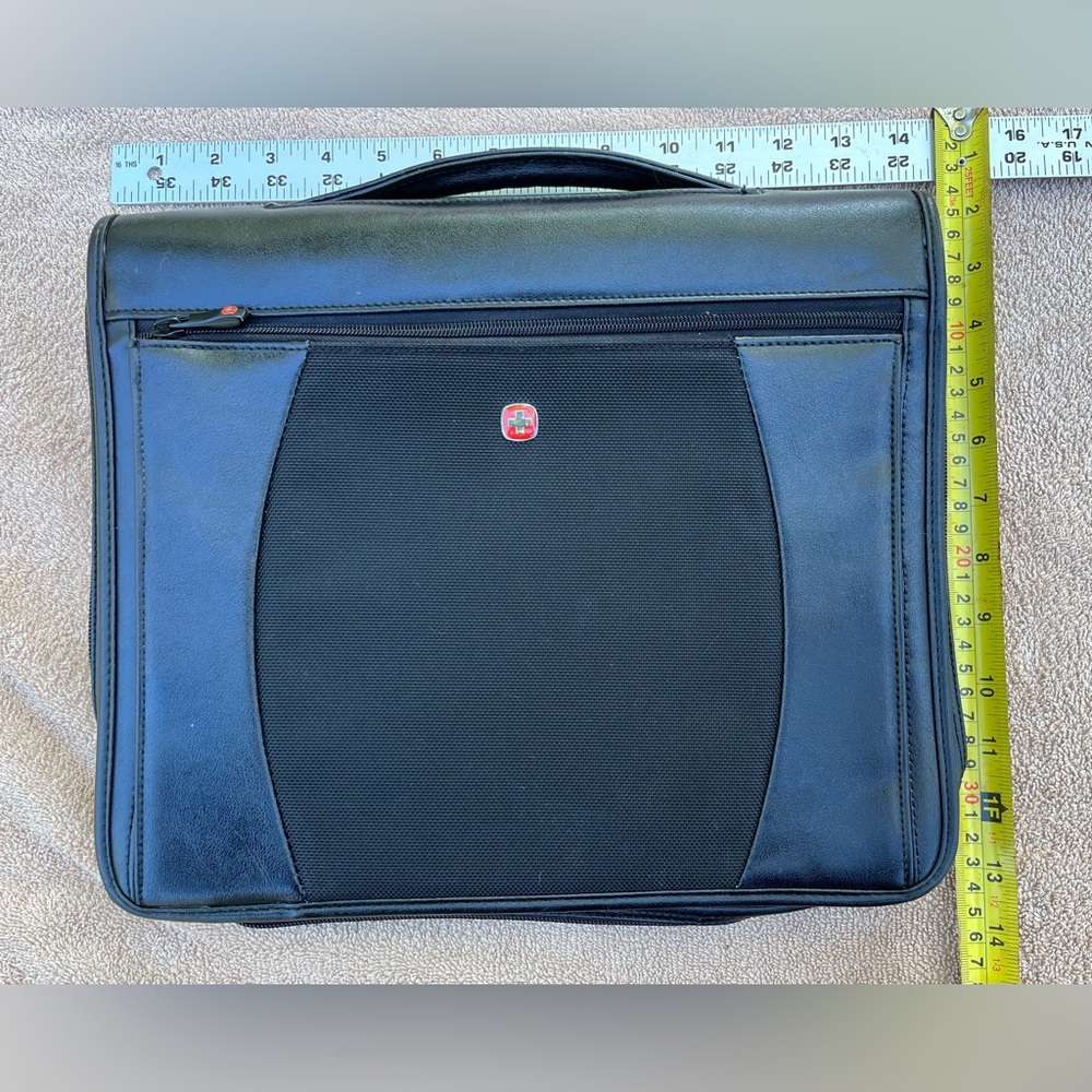 Vintage Leather Office Organizer Planner with handle‎ Wegner Swiss Army